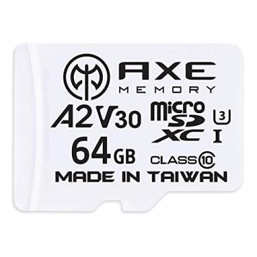 Imagem de AXE MEMORY Cartão Micro SD de 64 GB 4K Ultra Full HD Video Premium Speed MicroSDXC até 100MB/S A2 V30 UHS-I U3, com adaptador SD
