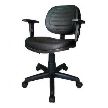 Imagem de Cadeira Executiva COSTURADA Giratória com Braços Reguláveis MARTIFLEX 