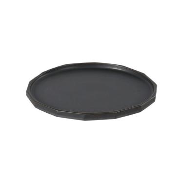 Imagem de Bandeja Decorativa de Cerâmica Preto 22cm VI0011 BTC