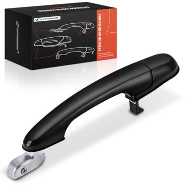 Imagem de A-Premium Maçaneta externa do lado do passageiro traseiro direito compatível com Hyundai Tucson 2005 2006 2007 2008 2009 Sport Utility, Primed Black, Replace# 83660-2E000, 836602E000