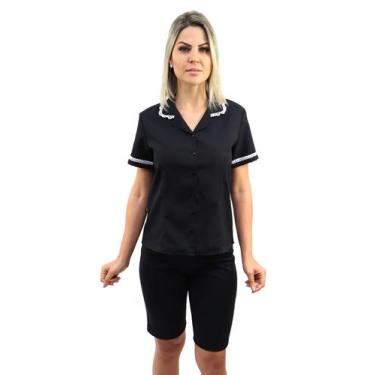 Imagem de Camisete copeira camareira babá governanta - Demorgan Uniformes, Preto