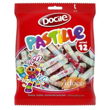 Imagem de Pastilha de frutas pastille mini 12 docile, 580g