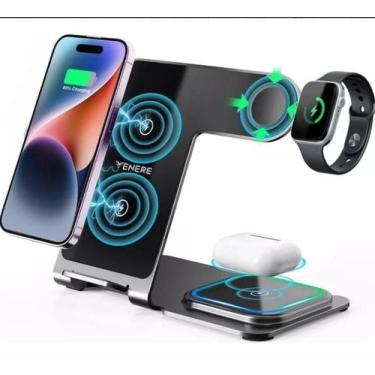 Imagem de Base Carregadora Dock Station Para AppleWatch Airpod iPhone - fam