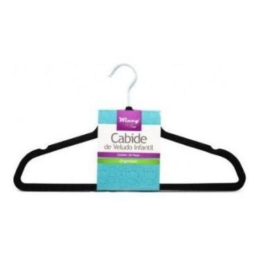 Imagem de Kit 03 Cabides De Veludo Com Gancho Adulto Antideslizante - Wincy