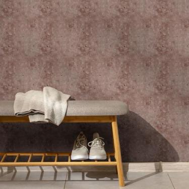 Imagem de Papel de Parede Adesivo Vinil Cimento Queimado Marrom - Leliz Papers 