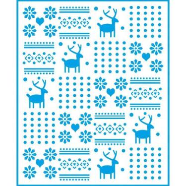 Imagem de Stencil Natal Litoarte 17 X 21 cm - STMN - 061 Estampa Natalina