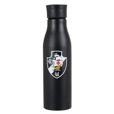 Imagem de Garrafa Alumínio Vasco Preta 600 ML - QH073-7-B - MILENO
