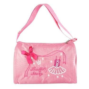 Imagem de Mochila de balé Bordada para Crianças, Mochila de Grande Capacidade Com Alça Ajustável, Laço Fofo, Roxo, Rosa, Meninas, balé, Dança, Basquete (Rosa)