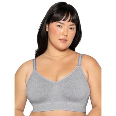 Imagem de Curvy Couture Sutiã sem aro sem costura, Cinza mesclado, M