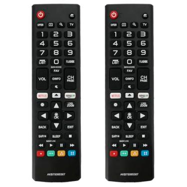 Imagem de [2 unidades/unidade] Controle remoto universal de substituição PERFASCIN adequado para TV LED LG