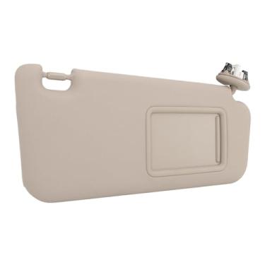 Imagem de Viseira Solar de Carro Com Espelho Flip Up, Viseira Solar Antirreflexo para, ABS Cinza de Substituição + Viseira Solar Espelhada Com Tecnologia Reflexiva Shield-X (Certo)