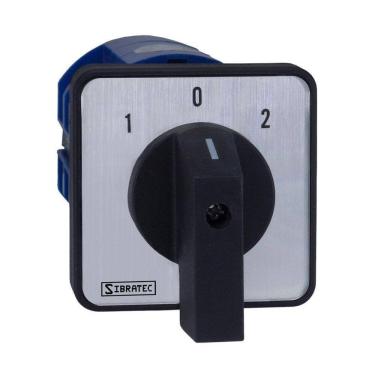 Imagem de Chave de Transferência Rede x Gerador ou p/ Reversão 4 Polos -3 Posições -LW28- Para Porta de Painel Transf. Manual de 125A Tetrapolar.