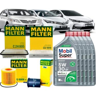 Imagem de Kit Revisão Troca Óleo 5w30 Corolla 1.8 2.0 2010/2019