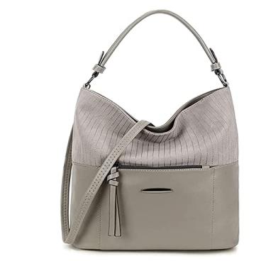 Imagem de Sacos de balde fashion para mulheres, bolsas femininas, bolsas de ombro de grande capacidade, casual, para trabalho, escola(Green)