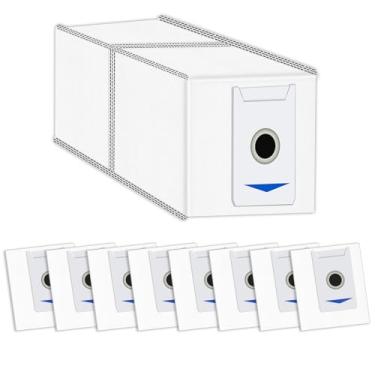 Imagem de Pacote com 9 sacos de pó de substituição M12 Pro+ compatíveis com aspirador ECOVACS DEEBOT T30 Omni/ T30 Pro Omni/Yeedi M12 Pro+/T30/T30 MAX, com camada de filtro de carvão ativado, kit de acessórios