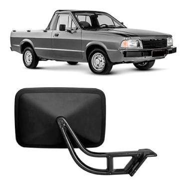 Imagem de Retrovisor Pampa 1989 90 91 92 93 Direito Fixo Preto