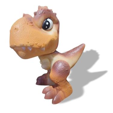 Imagem de Dinossauro Mini Baby Dino Bonecos Articulado Jurassic World Marrom