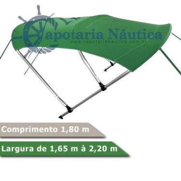 Imagem de Capota Toldo Nautico 3 Arcos Estrutura Reforçada Para Lanchas, Barcos 