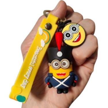 Imagem de Chaveiro 3d Minions Desenho Coleção Chave Carro Bolsa Personagem Pinge
