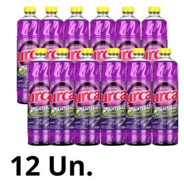 Imagem de Desinfetante Pinho Urca Lavanda 500Ml Kit Com 12 Un.