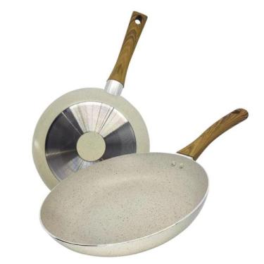 Imagem de Panela Frigideira Antiaderente Cerâmica 24cm Frita Sem Óleo - Lehavi, 