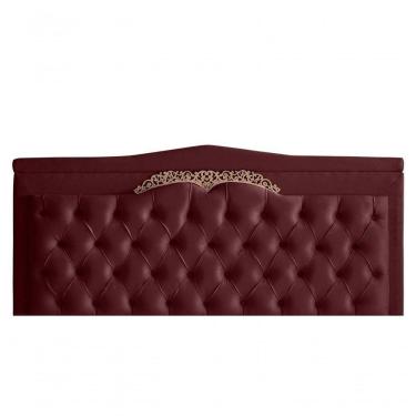 Imagem de Cabeceira De Cama Painel Barcelona Queen 160 Cm Retro Capitonê Botão Encapados Suede Bordo Do Lar Móveis