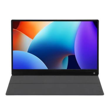 Imagem de Monitor Portátil de 15,6 Polegadas 1080P FHD HDR, Tela Externa Sensível Ao Toque para Laptop para Viagens, Monitor Sensível Ao Toque Com Cabo de Alimentação e Adaptador de