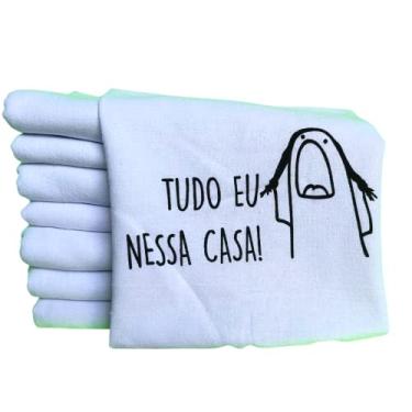 Imagem de Pano de Prato Memes Kit 20 unidades Pano de Copa Cozinha Guardanapo Louça