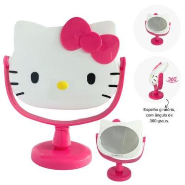 Imagem de Espelho de Mesa Maquiagem Acessório Hello Kitty Sanrio