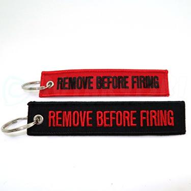 Imagem de Rotary13B1 Chaveiro Remove Before Firing - Combo preto e vermelho - 2 peças
