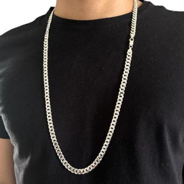 Imagem de Corrente Grumet Masculina 80 Cm Italiana Maciça Em Prata 925 - Dazzie