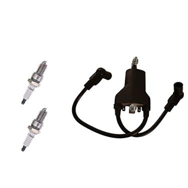 Imagem de Bobina de ignição de alto desempenho da PARSRUN OEM#26652-G01 com 2 plugues de ignição para carrinho de golfe a gás E-Z-GO (1991-2002) TXT 4 ciclos de substituição - EPIGC103 ZF114-2HHS