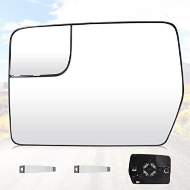 Imagem de Youxmoto Vidro de espelhos aquecidos do lado esquerdo do motorista, substituição para Ford F150 2011 2012 2013 2014 vidro retrovisor com suporte traseiro, substitui Bl3Z-17K707-E lado do motorista