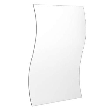 Imagem de 6pcs/ondas de Conjunto Espelê de Parede Minflor Parede Combinação Decoração Banheiro Casa Espelho Mirrorwall Espelho