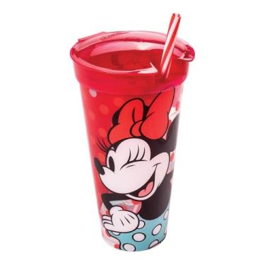 Imagem de Copo Infantil 2 em 1 540ml Minnie Plasutil ref.9077