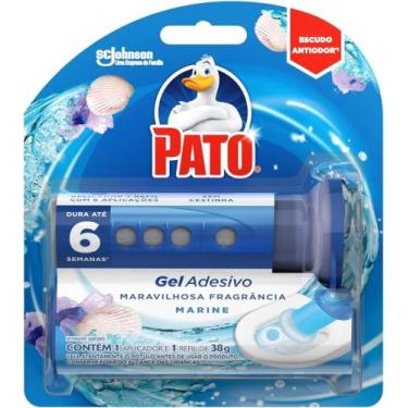 Imagem de Pato Gel Adesivo - Refil 38g + Aplicador p/ Sanitário - Sc Johnson, Ma