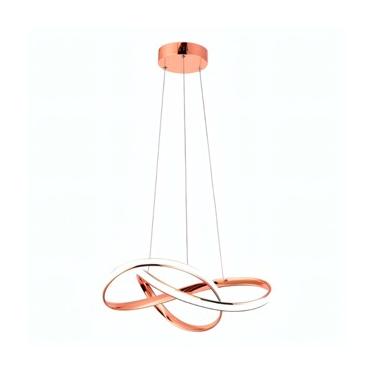 Imagem de Lustre Luxo Pendente Moderno 45w Luz 3em1 Bivolt Nitrolux