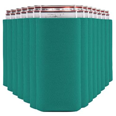 Imagem de CURRENT CO. Koolies Em Lata Fina White Claw (Pacote Com 14) - Coolies Finos E Macios Isolamento Térmico Para Água Gás Cerveja Azul-Petróleo