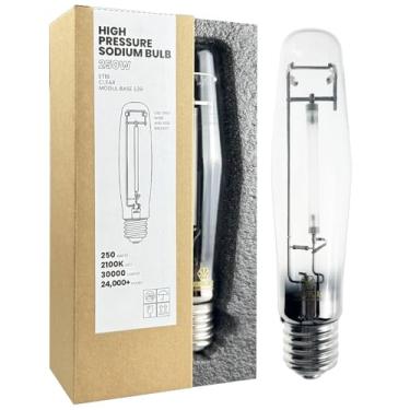 Imagem de GRUOTVSZAK Lâmpada De Sódio Alta Pressão Lu250/Mog 250 Watts, Base Mogul (E39), Código Ansi S50, 30.000 Lúmens, 24.000 Horas Vida Útil, Et18 Transparente, 2100 K