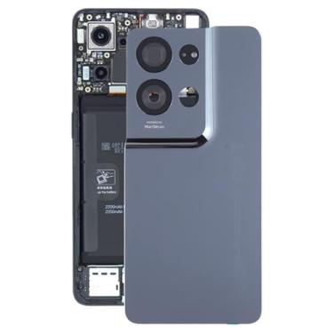 Imagem de Peças de substituição de telefone celular Para a tampa traseira original da bateria OPPO RENO8 PRO 5G com a capa da lente da câmera (preta) Acessórios telefônicos