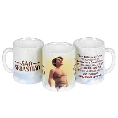 Imagem de Caneca branca católica santinhos (17392)