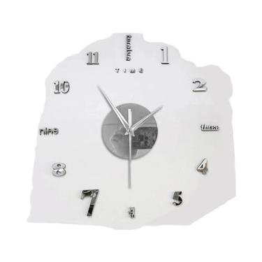 Imagem de Relógio De Parede Moderno Em Acrílico 3D Com Superfície Espelhada, Dec