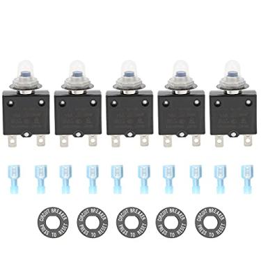 Imagem de aqxreight 22pcs 15amp Disjuntor Térmico 125? 250VAC 50VDC Com Terminal de Conexão Rápida Com Redefinição para Redefinir Circuito Térmico Breakerpush Breakerthermal Sobrecarga Protectomanual R
