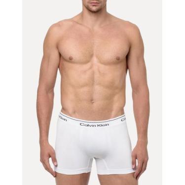 Imagem de Cueca Calvin Klein Trunk Modern Cotton Seamless Eco Branca, XL/GG