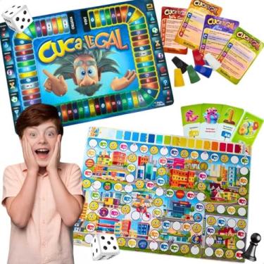 Imagem de Kit Tabuleiro Educativo Infantil Meu Primeiro Ecommerce Cuca Legal Jogos de Perguntas Aprendizado Raciocínio Lógico Presente Natal Aniversário Dia das Crianças Escolar Menino Menina