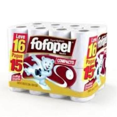 Imagem de Papel higienico fofopel folha dupla 30 metros c/16