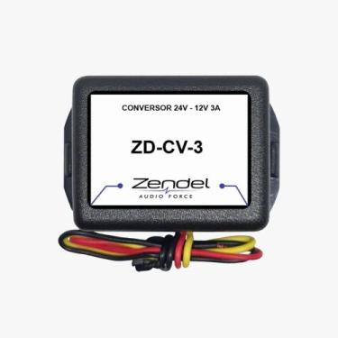 Imagem de Conversor De Voltagem De 24v Para 12v 3a 36w Zendel