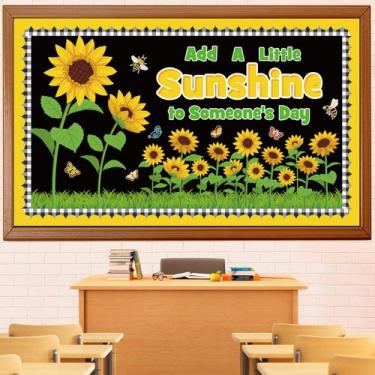 Imagem de Decorações de quadro de avisos fazem girassol voltar às aulas - Glicho