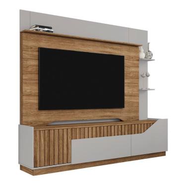 Imagem de Home Estante Rack Dallas Ripado Para TV até 75 Polegadas