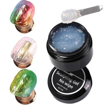 Imagem de Gel Adesivo Para Unhas | Gel Transparente de Longa Duração para Unhas - Cola Não Escorrente Aspecto Natural para Mulheres Mães Entusiastas Iniciantes Profissionais de Salão